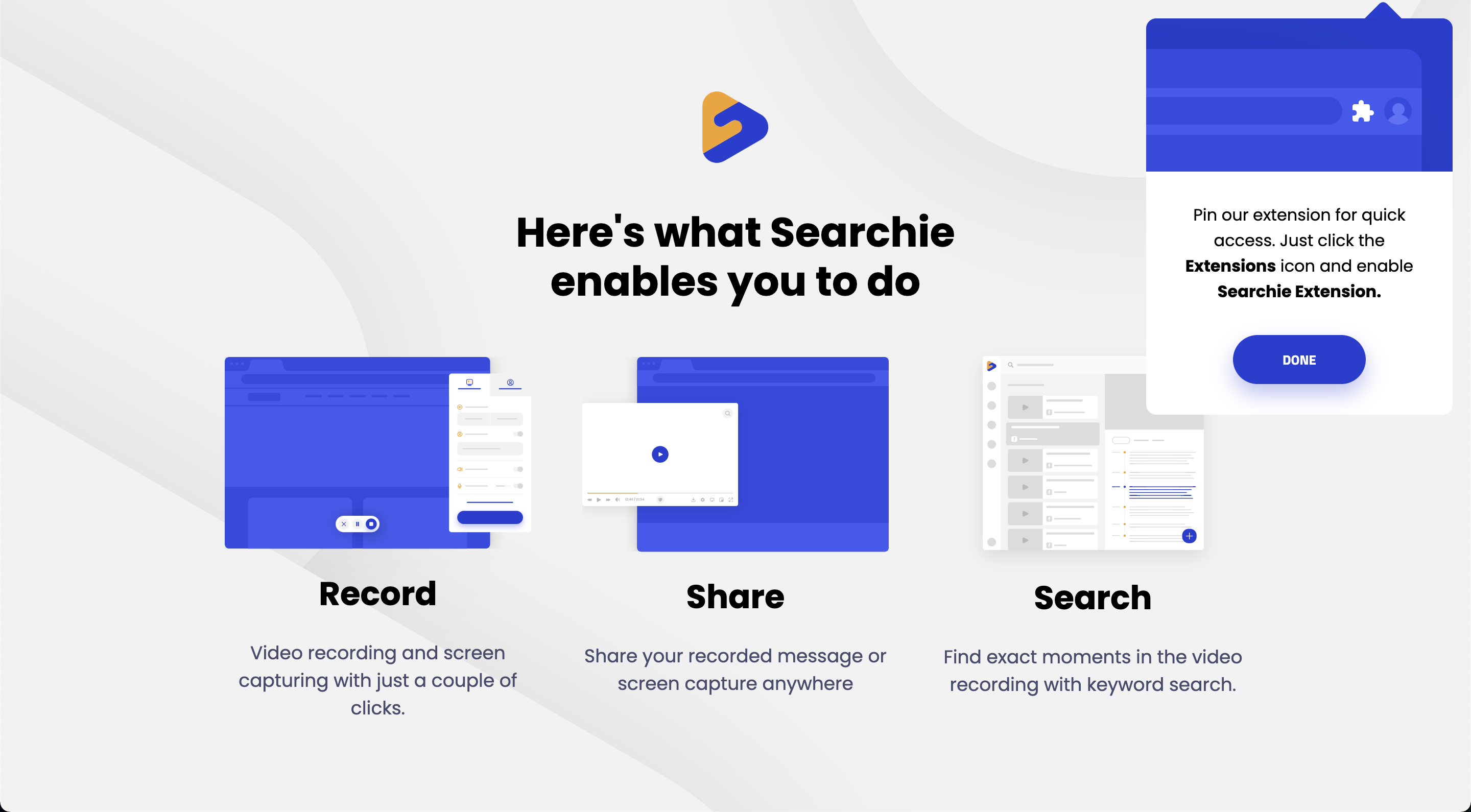 Install the Searchie Chrome Extension